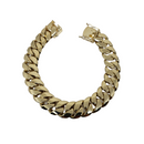 10k Solid Flat Curb Bracelet