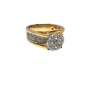 Diamant Bague  Or Jaune 10k SR 14357(7.2)