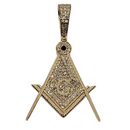 Iluminati 0.42ct Gold Pendant in 10k Gold SP 9937