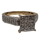 Diamant Bague 0.89ct Or jaune 10k SR 9310