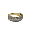 10k 1.75ct emraude banquettes diamond Ring NEW