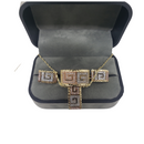 10k 3 tons Singapore Medusa necklace + ring + earrings