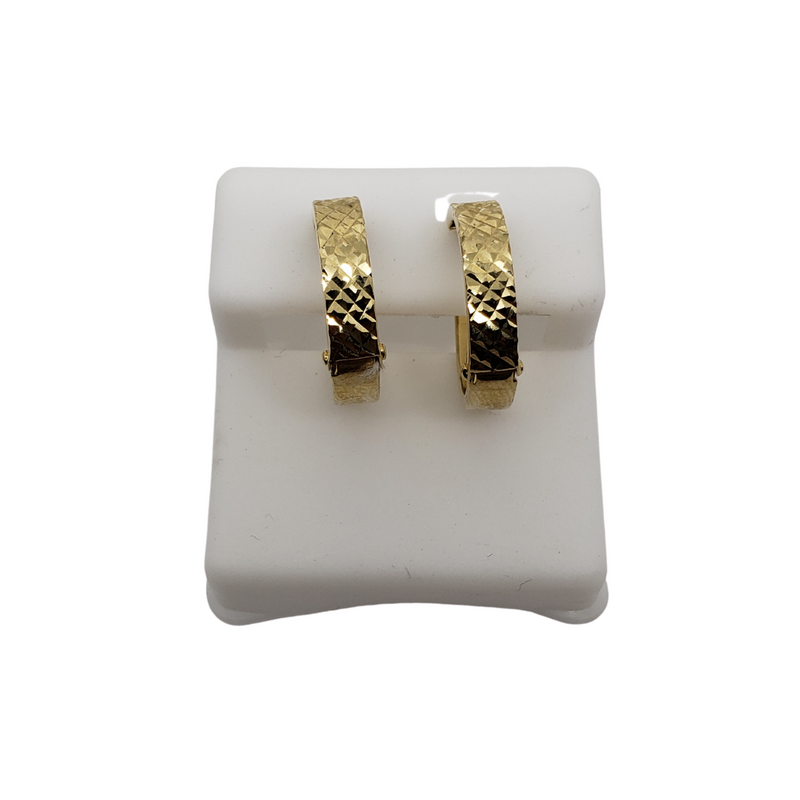 10k Yellow Gold Huggies Earring BD-0023