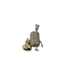 10k 1.10ctct diamonds Micro Phone Money Bag