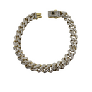 Bracelet Monaco 9mm 10k taille diamant NOUVEAU