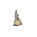 Money Bag Color Photo 3.20CT Diamond Pendant in 10k Gold DP-002