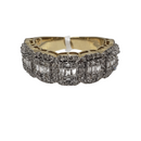 10k Band 1.64ct Baguettes of Diamonds NEW