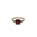 10k Red Stone Ring