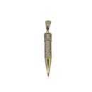 10k Army Bullet Pendant
