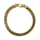 6.5mm Franco 10K Yellow Gold Bracelet for Men B-FR65
