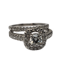 Diamant Bague 1.00ct en or blanc 14k skr24676-100