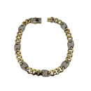 10k 8mm Monaco-Puff Bracelet NOUVEAU