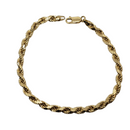 Rope D-Cut 4.2mm 10k Gold MLA-006