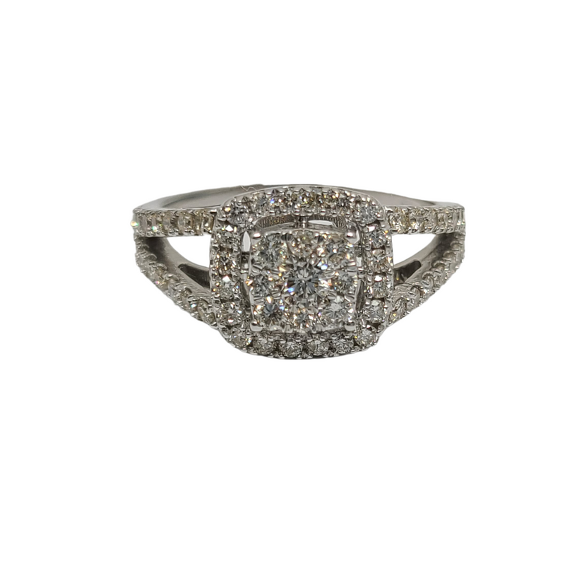 1.00ct Diamond Engagement ring 10k White Gold SR15525