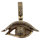 Eye-of-hurus 0.44ct Pendentif en or 10k SP 10796
