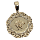 Medusa 0.44ct Gold Pendant in 10k Gold SP 11382