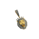 10k 1.35ct SI Diamond Colored Eye Lion King Pendant