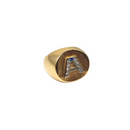 10K A letter Ring