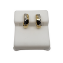10k Jaune Or Huggies Boucle d'oreille BD-0021