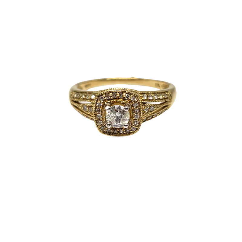 10k 0.50ct Bague de fiançailles