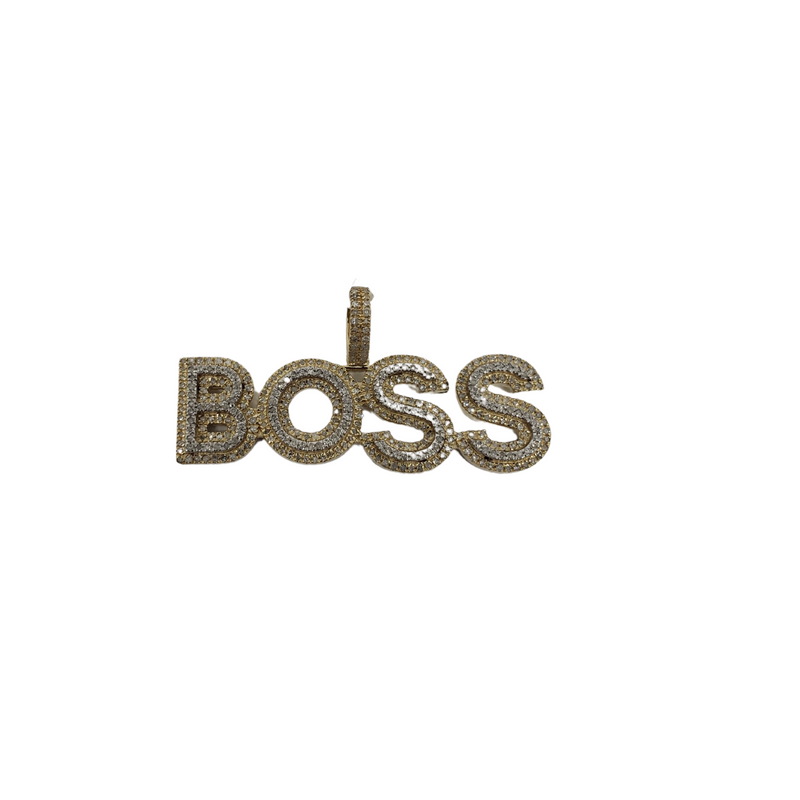 Boss Custom Pendant 0.76ct of Diamonds 10k Gold NEW