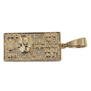 100 amercia 0.37ct Pendentif en or 10k SP 10912