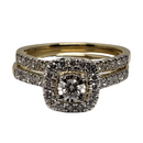 Diamant Bague 0.50ct Or jaune 10k SKR21810-50