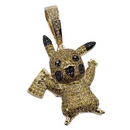 Pikachu 1.13ct Pendentif en or 10k SP 10810