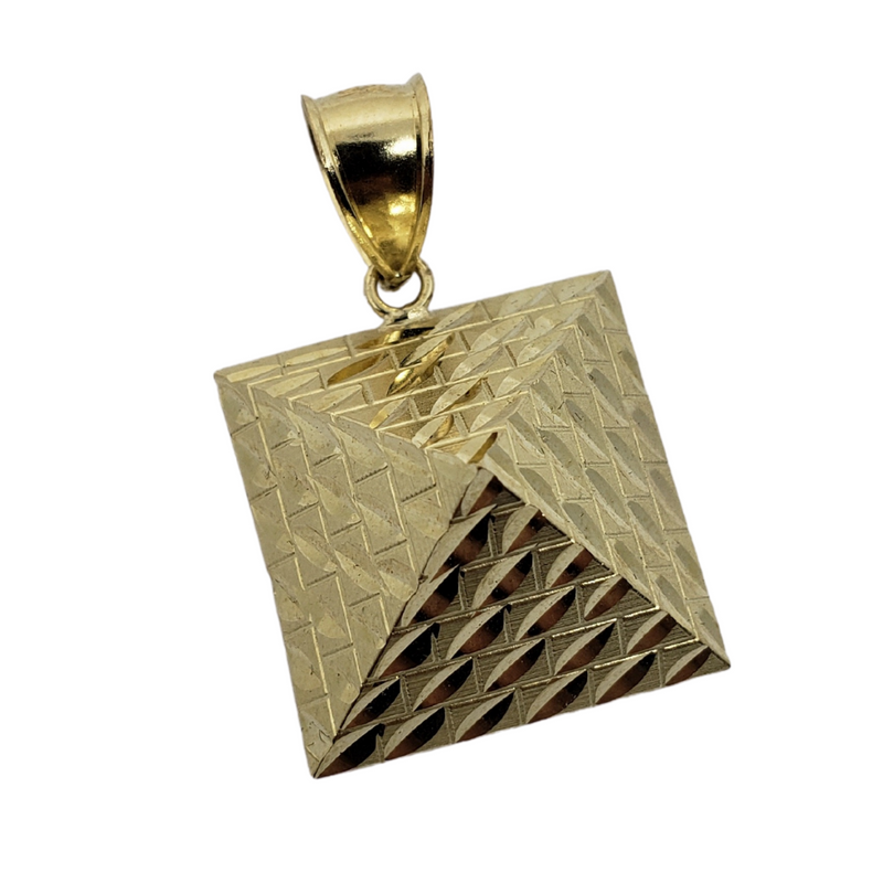 Pyramid Pendant 10k Yellow Gold MP-025
