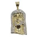 10k Gold Jesus Pendant back closed