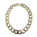9mm Casting Bracelet 10K Yellow Gold Bracelet for Men MCA-054