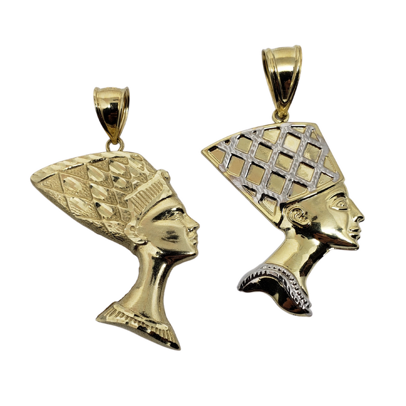Pendentif Nefertiti en or 10k MP-019