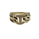 Bague puff en or 10k J-003