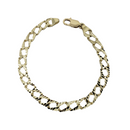 7mm Diamond Cut Beautiful Bracelet en or jaune 10K pour hommes MCA-055