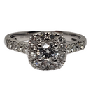 Diamant Bague 0.75ct Or blanc 14k SKR15161-100E