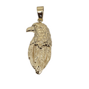 10k Pendentif Aigle Nouveau
