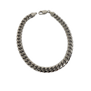 Bracelet à maillons cubains 7 mm en or blanc 10k Miami