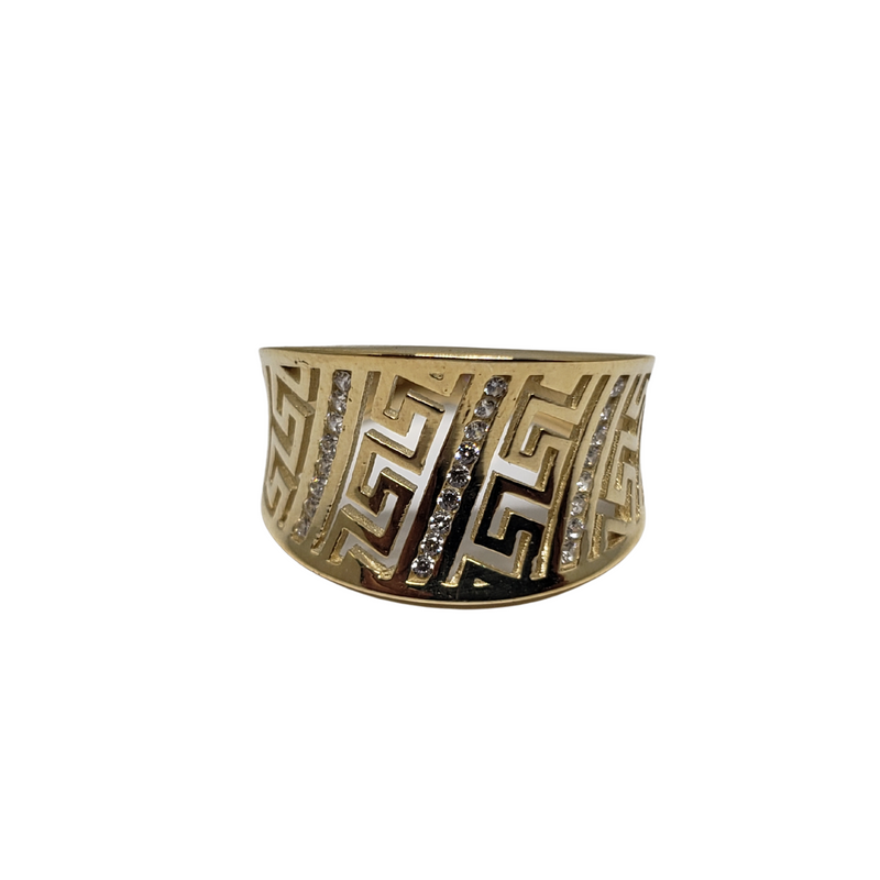 10k Greek design medusa Ring New