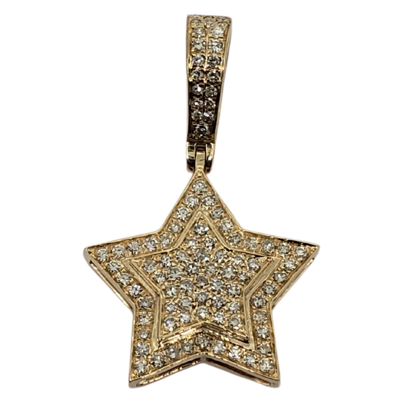 Star 1.00ct Gold Pendant in 10k Gold SP 9841 A
