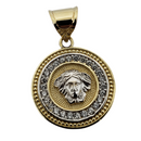 2 Tone medusa Yellow Gold 10K VP-046