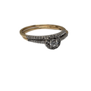 10k 0.35ct Bague de fiançailles