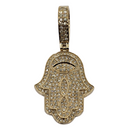  Pendentif diamant Hamsa 0.63ct en 10k SP 9917 A