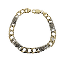 7.91mm Carbone 10K Yellow Gold Bracelet MB012