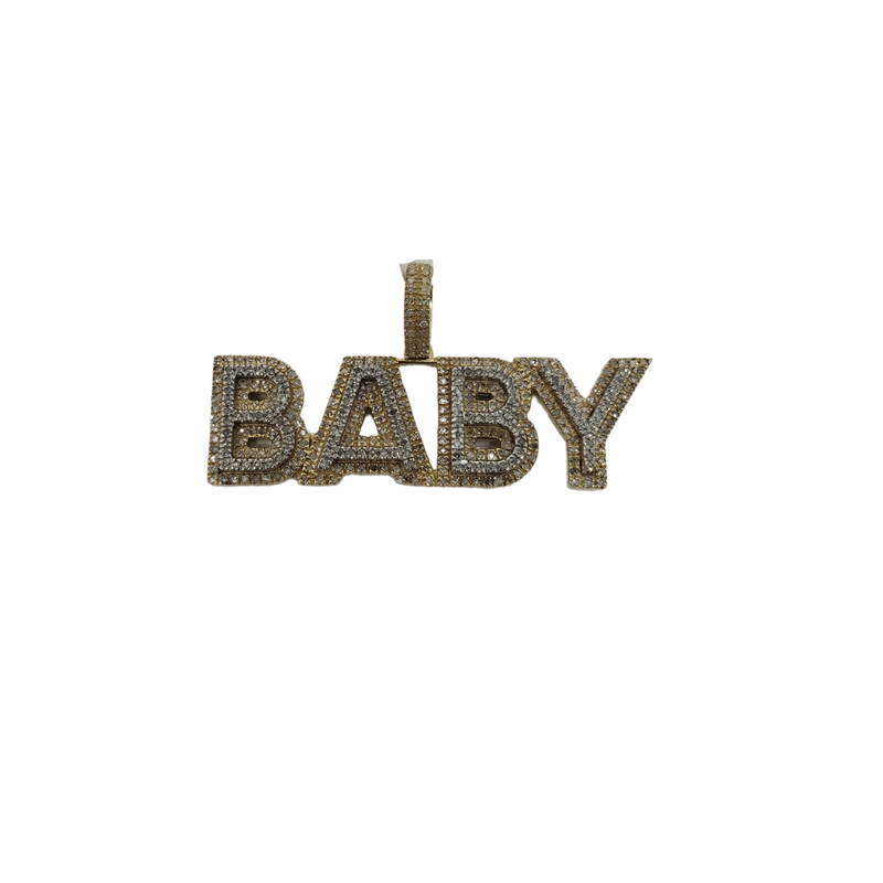 BABY Custom Pendant 0.67ct of Diamonds 10k Gold NEW