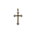 Cross Medusa  Pendant in 10k Gold
