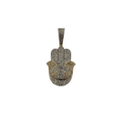 10k Hamsa 1.34ct Diamonds NEW