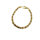 10k 6mm Bracelet de corde diamantée Solide