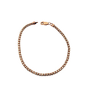 Bracelet de glace en or rose 10k 2 tonnes