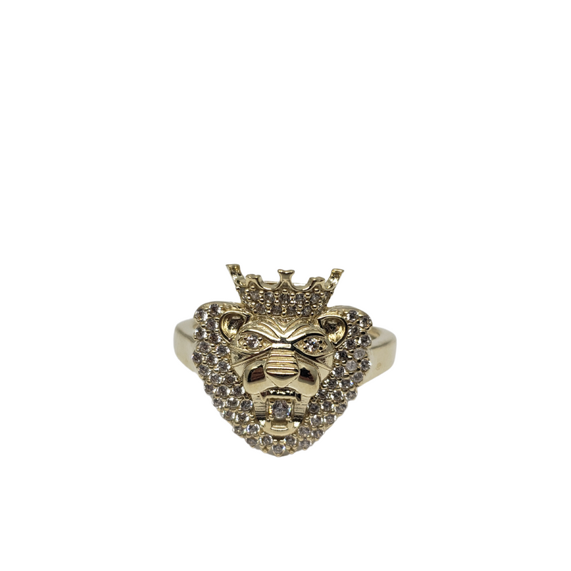 10k Lion Crown Ring