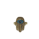 10k Hamsa Hand Ring New